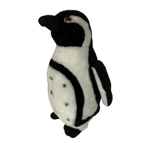 The Petting Zoo 1994 Spotted Penguin Plush Black White Stuffed Animal Vintage - Picture 1 of 7